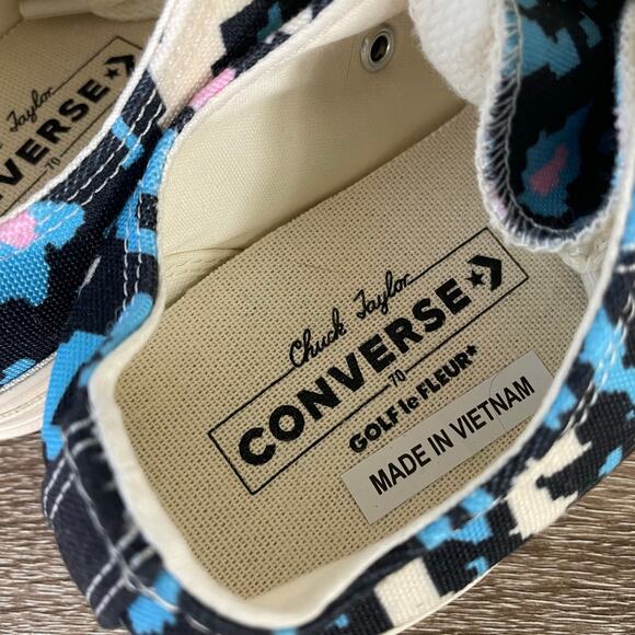 Converse Golf le Fleur Chuck Taylor Blue Camo Low Sneakers Shoes W9.5 M7.5 - Picture 16 of 16